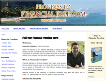 Tablet Screenshot of progress-to-financial-freedom.com